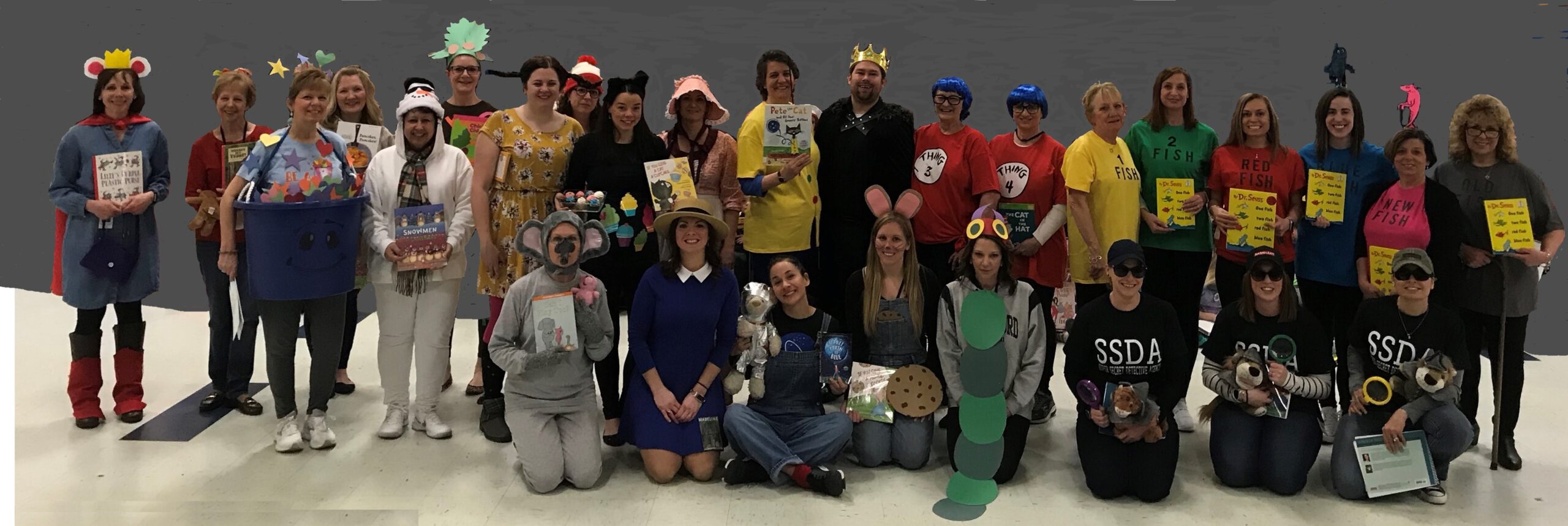 The teachers also chose a book and dressed up for Character Dress up Day