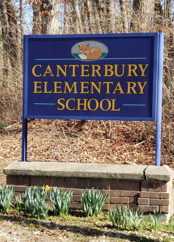 Canterbury Elementary School - Sign